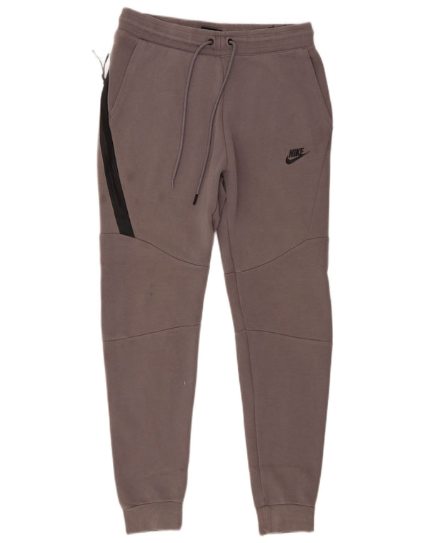 Pantalones de chándal Nike para hombre Joggers Small gris Colorblock Cotton