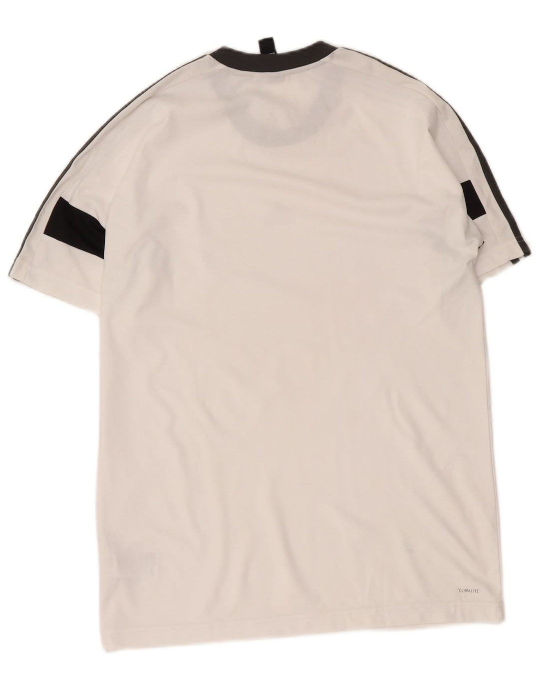 Adidas Hombre Climalite Camiseta Top Medio Blanco Colorblock Poliéster