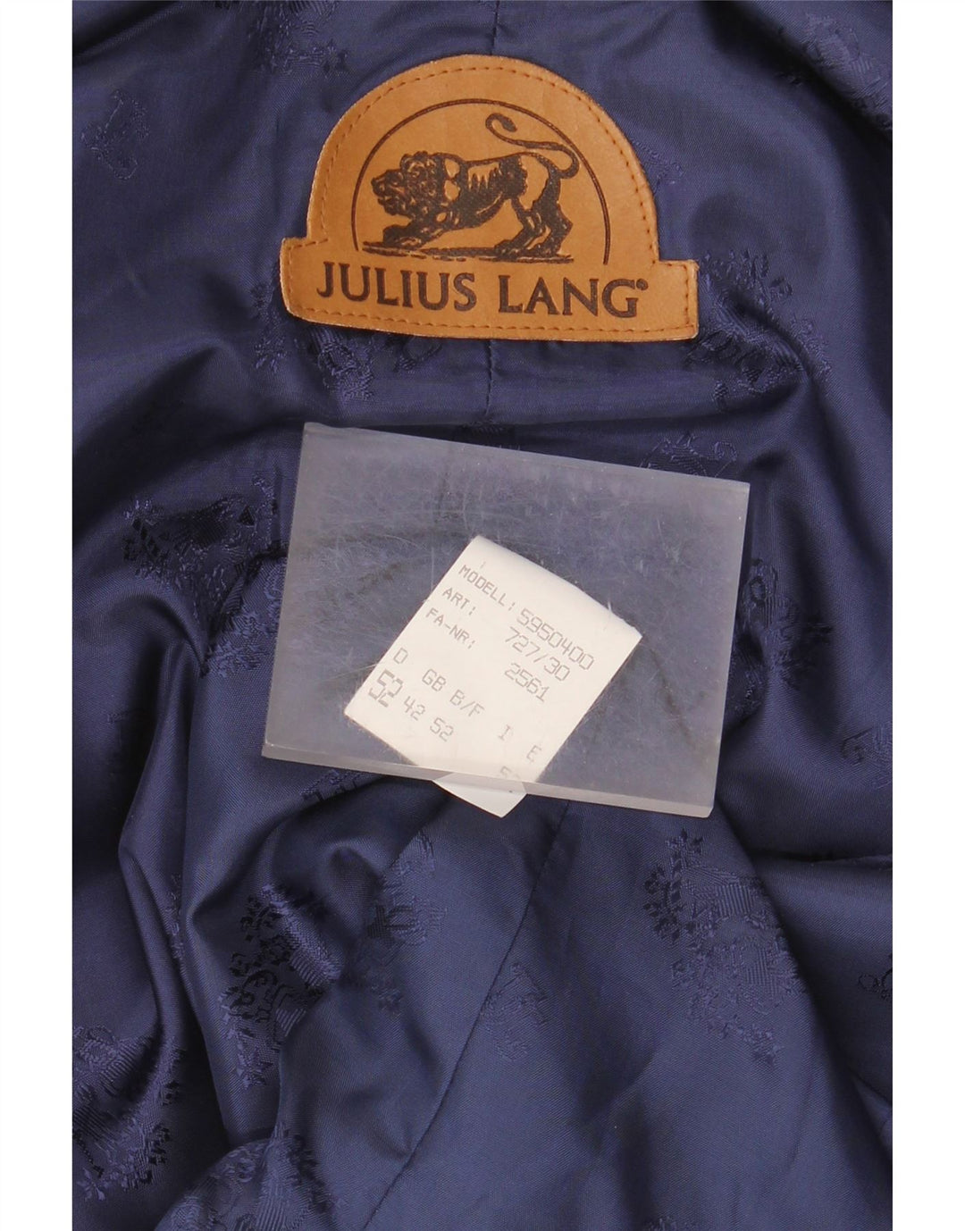 Julius Lang Chaleco de hombre IT 52 Large Viscosa patchwork multicolor