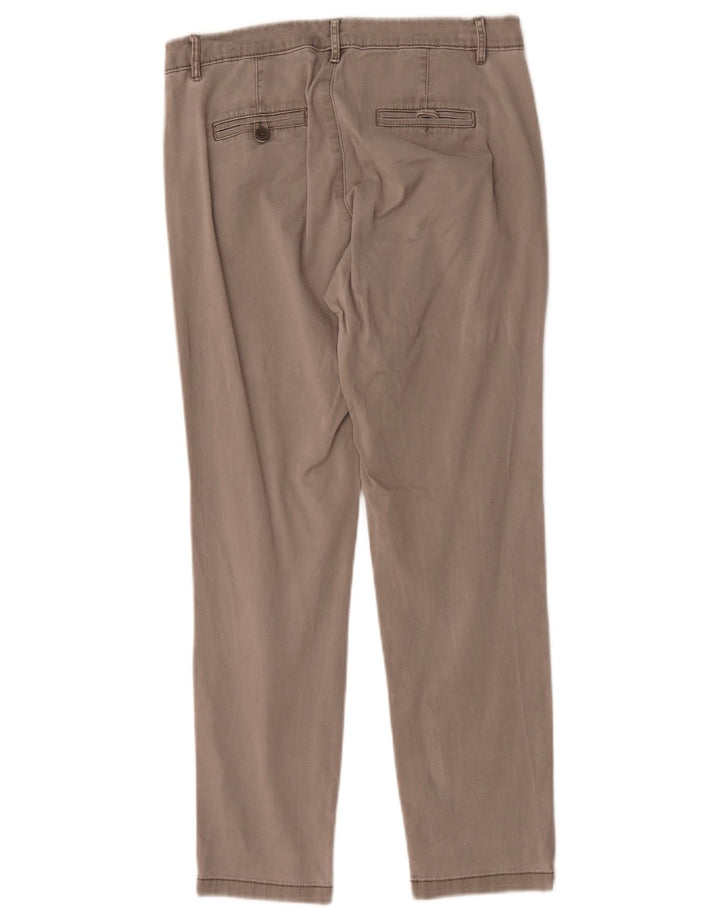 Benetton Pantalón Chino Recto Mujer W30 L27 Gris