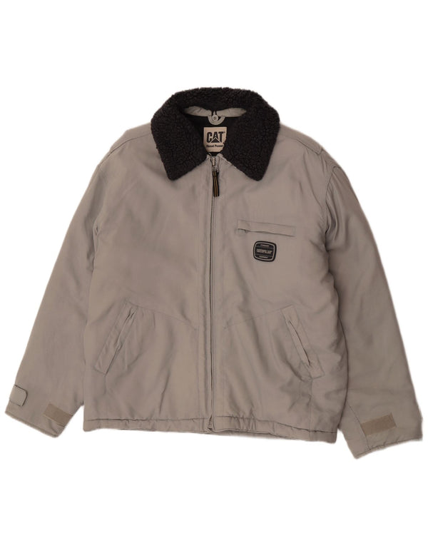 Chaqueta cortavientos para hombre Caterpillar UK 38 Gris medio Colorblock