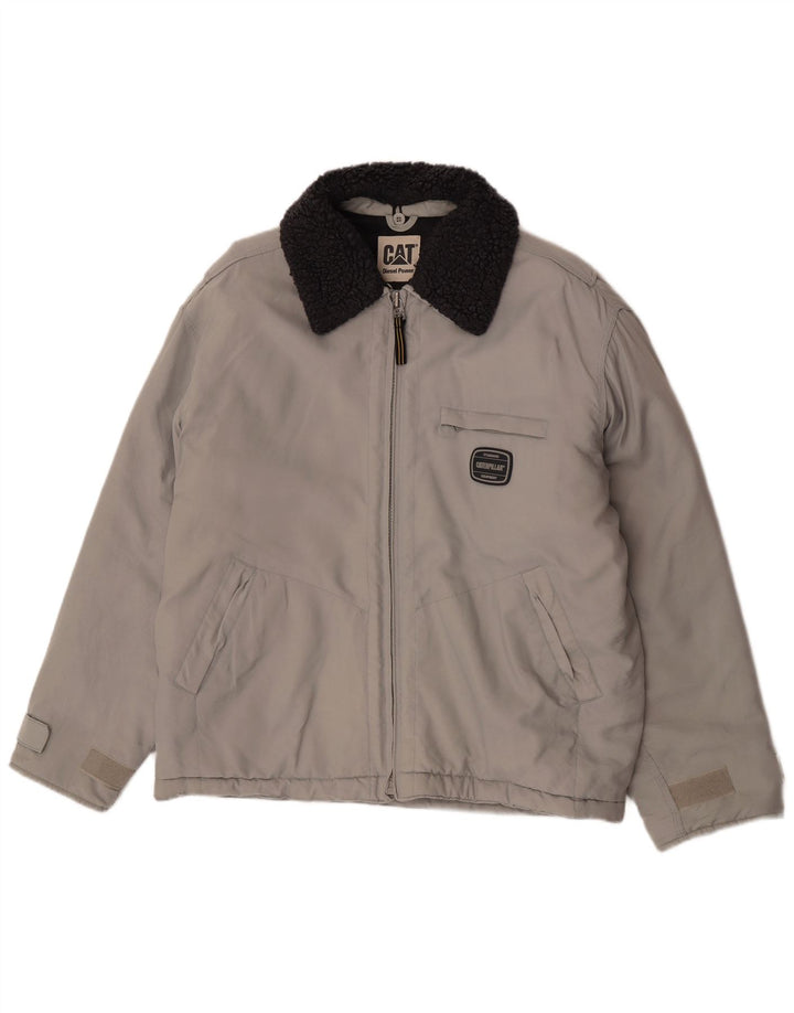 Chaqueta cortavientos para hombre Caterpillar UK 38 Gris medio Colorblock