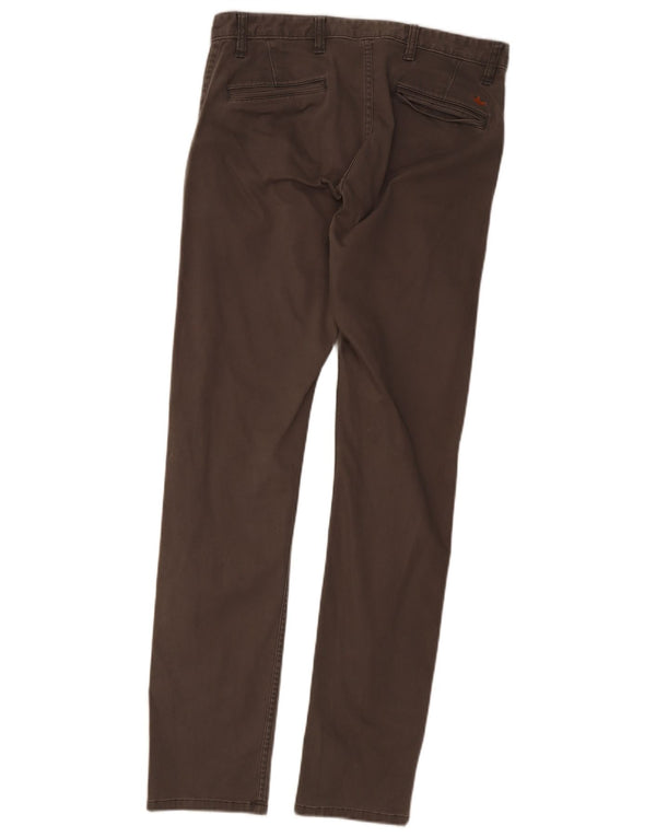 Dockers Pantalones chinos ajustados color caqui para hombre W32 L34 Algodón gris