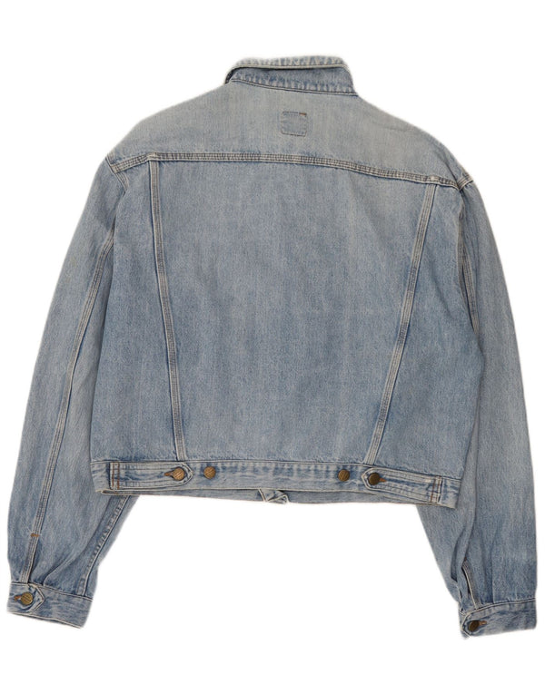 Stefanel Chaqueta vaquera para mujer UK 40 XL Algodón azul
