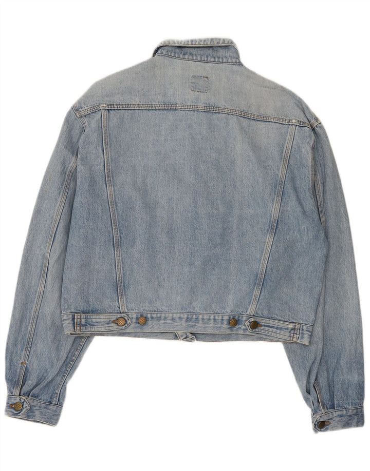 Stefanel Chaqueta vaquera para mujer UK 40 XL Algodón azul