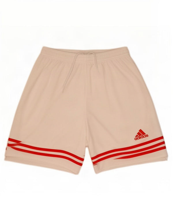 Adidas Mens Climalite Sport Shorts Medio Blanco Poliéster