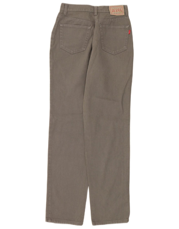 Oviesse Jeans cónicos de cintura alta para mujer IT 42 Medium W26 L30 Algodón gris