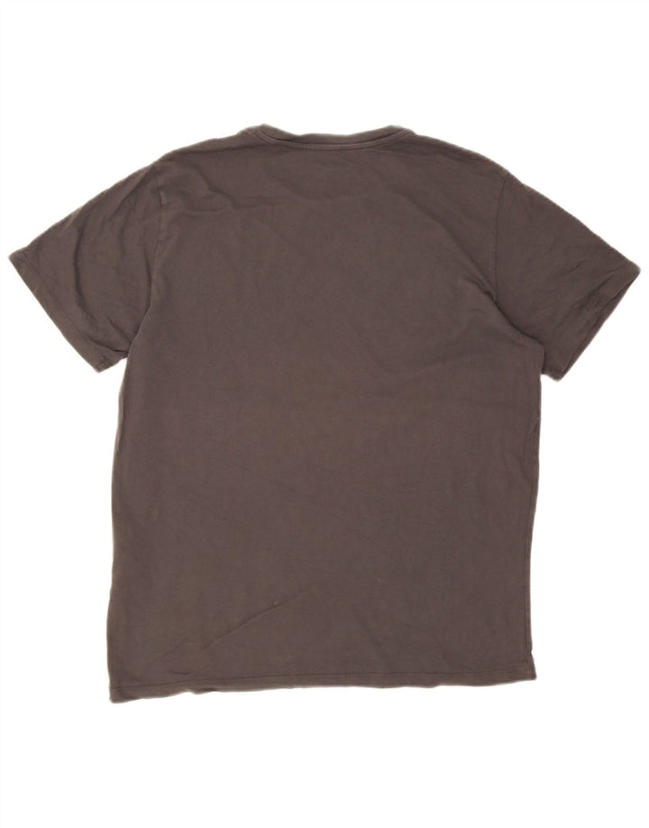 Levi's Camiseta gráfica para hombre Top grande de algodón gris