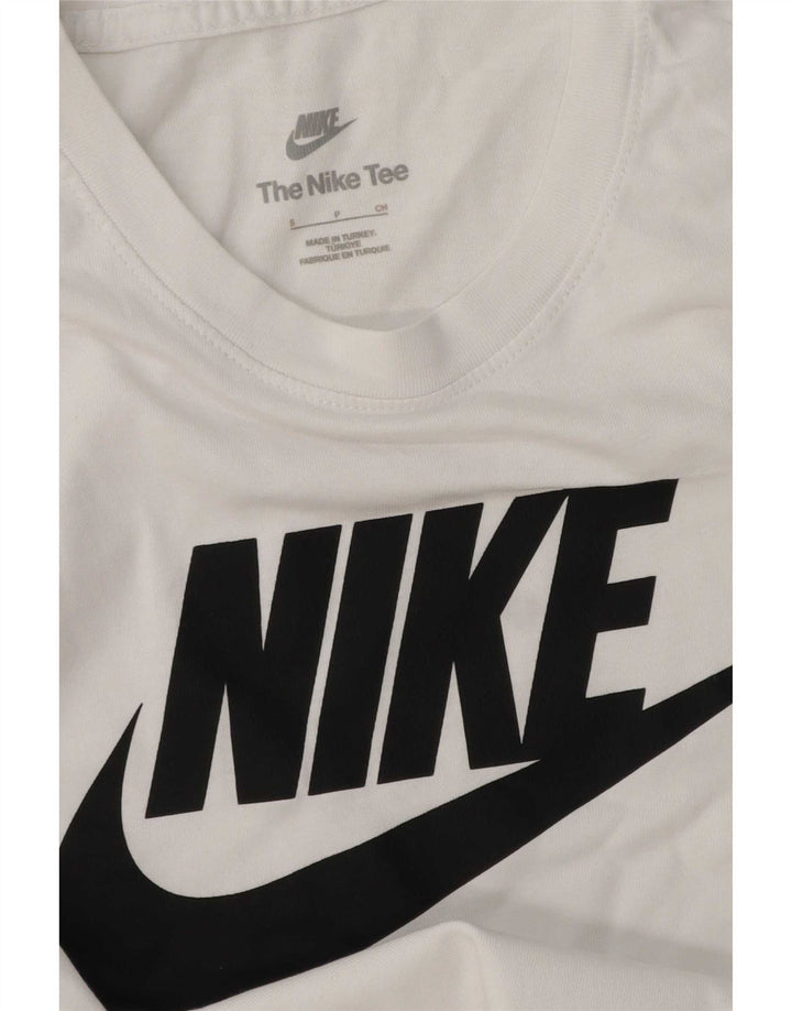 Nike - Camiseta gráfica para hombre, talla pequeña, color blanco