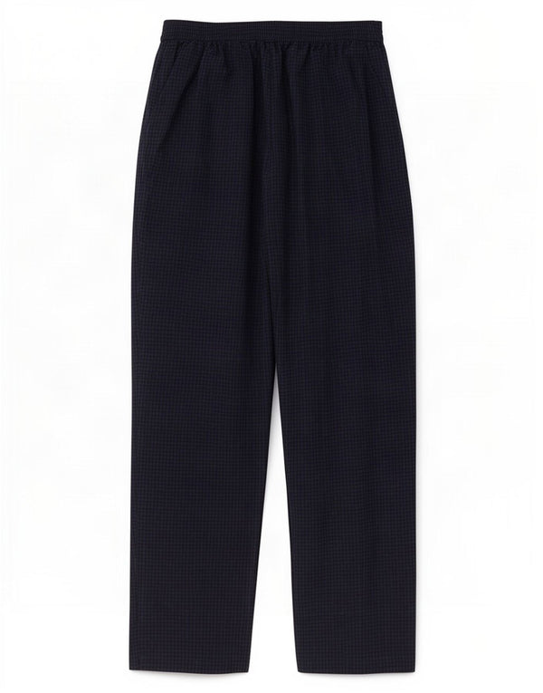Marks & Spencer Pantalones Chinos para Mujer UK 10 Small W26 L26 Azul Marino Gingham