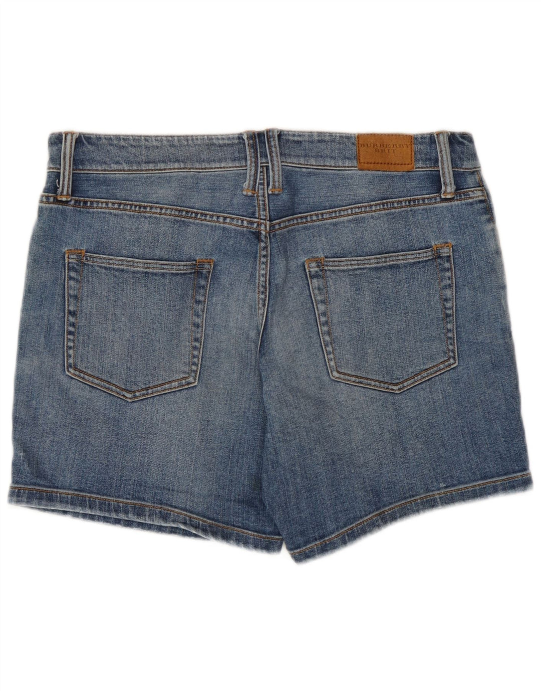 Burberry Mujer BRIT Denim Shorts W27 Small Blue Cotton