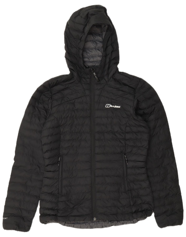 Berghaus Chaqueta acolchada con capucha para mujer UK 8 Small Poliéster azul marino