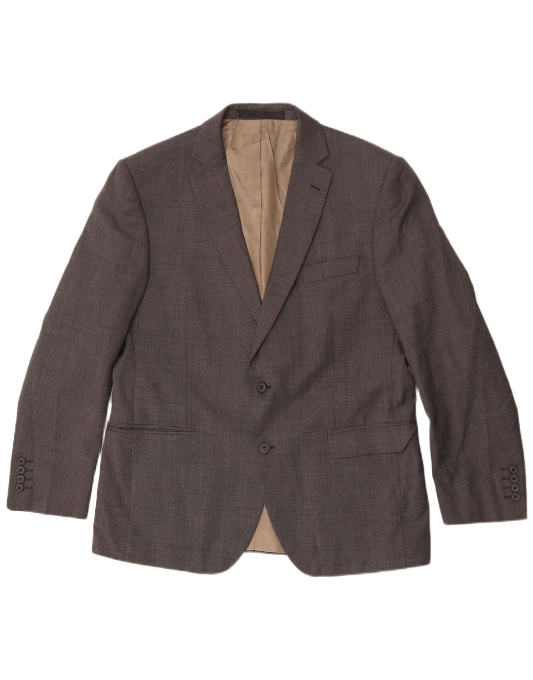 Marks & Spencer Chaqueta tipo blazer con 2 botones para hombre, talla 42, lana gris grande