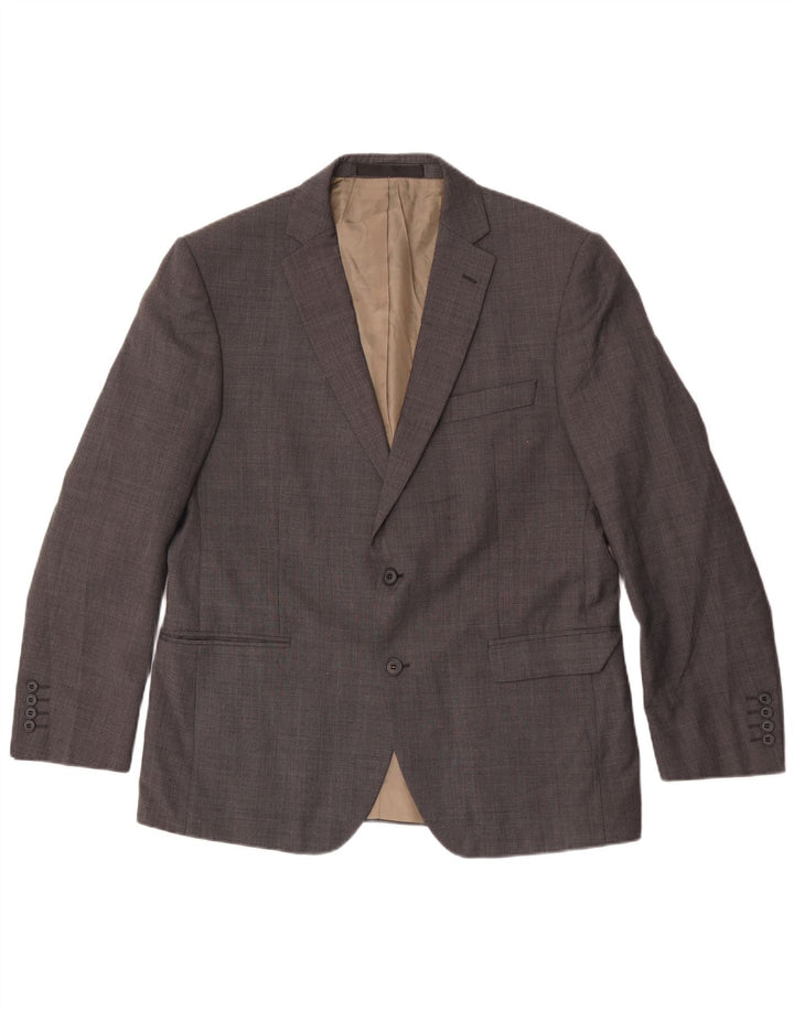 Marks & Spencer Chaqueta tipo blazer con 2 botones para hombre, talla 42, lana gris grande