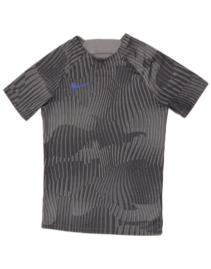 Nike Camiseta Dri Fit Graphic para hombre Top Small Gris Camuflaje Poliéster
