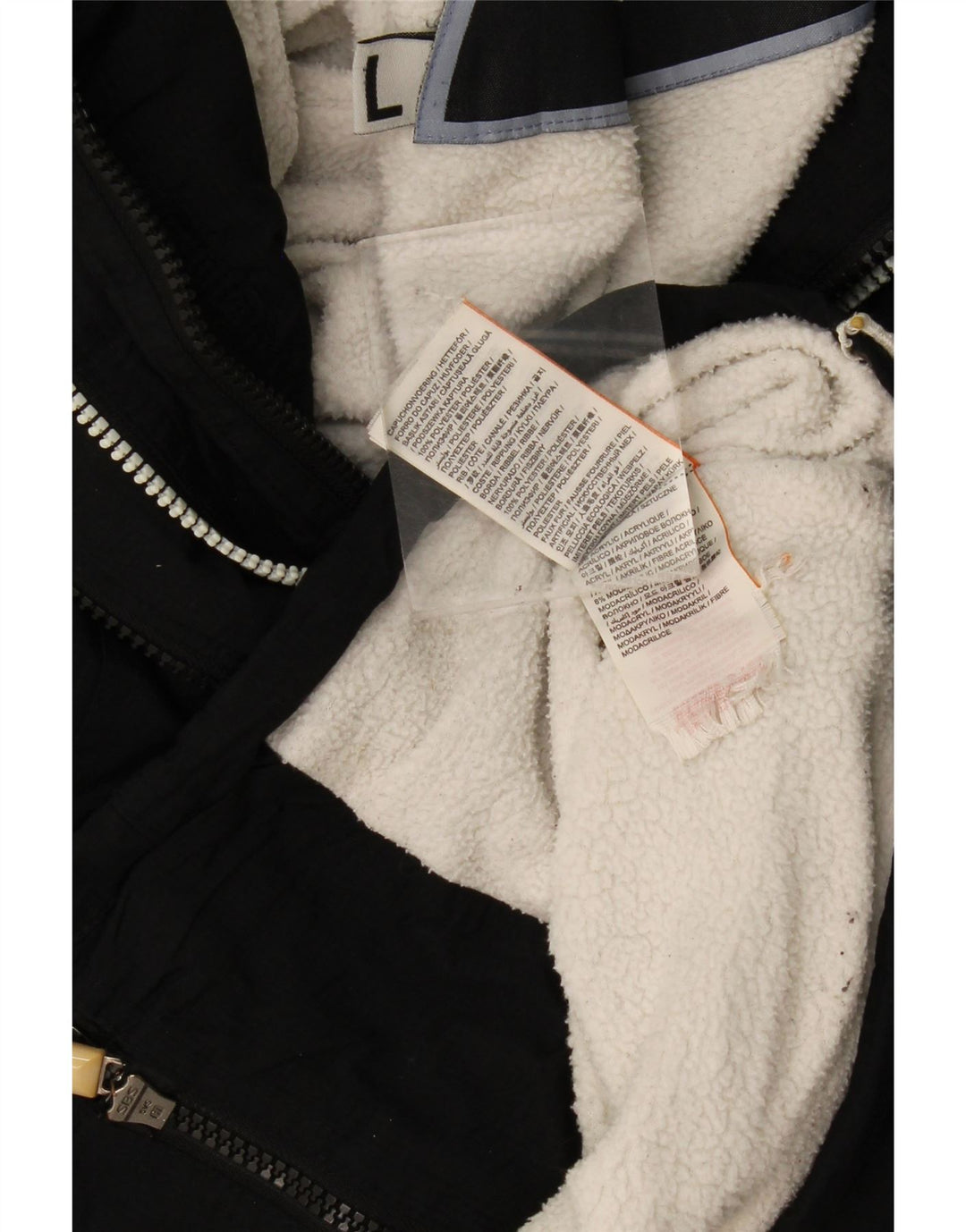 Superdry Chaqueta Cortavientos Con Capucha Para Mujer UK 46 Grande Poliéster Negro