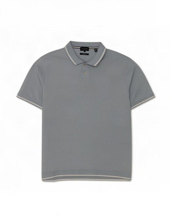 Ted Baker Polo regular para hombre Talla 5 XL Algodón azul