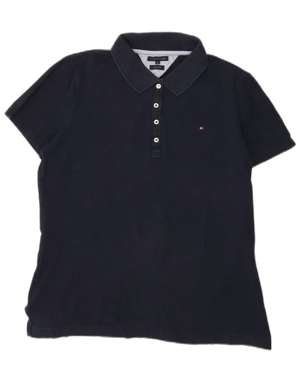 Tommy Hilfiger Polo de corte clásico para mujer UK 40 XL Algodón azul marino