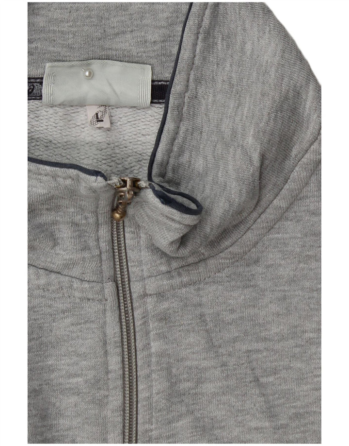 ASICS Chaqueta de chándal para hombre, talla grande, gris moteado