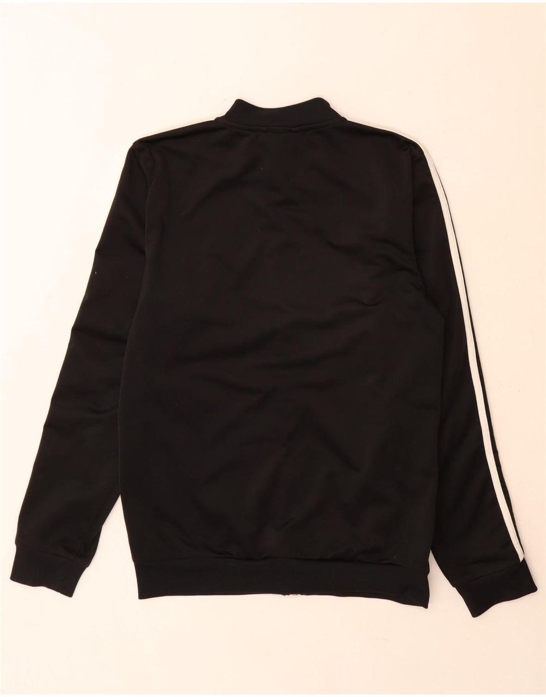 Adidas Hombre Chándal Top Chaqueta Pequeña Poliéster Negro