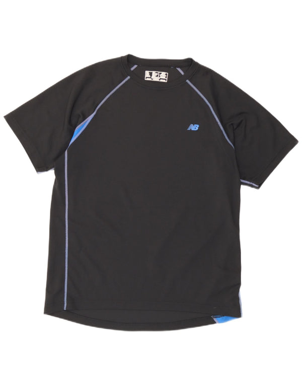 New Balance Hombre Camiseta Top Medium Negro Colorblock Poliéster