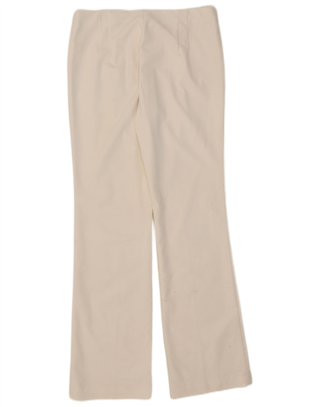 Zara Mujer Pantalón Casual Bootcut XL W32 L32 Blanco
