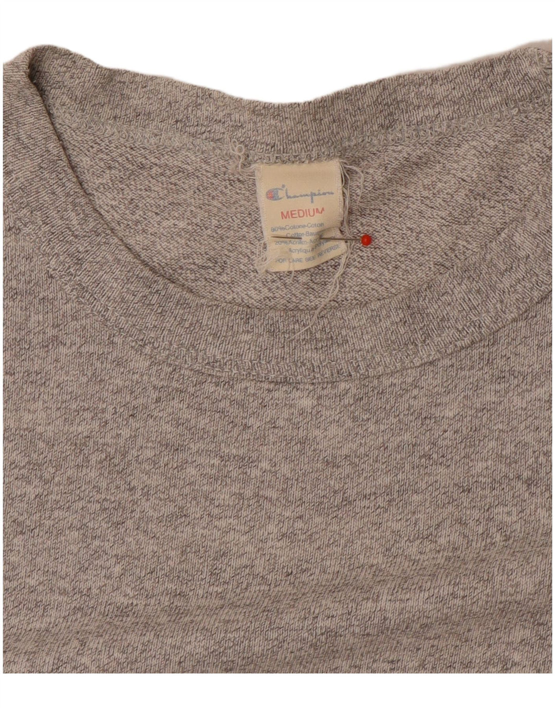 Champion Camiseta gráfica para mujer Top UK 44 Algodón gris medio