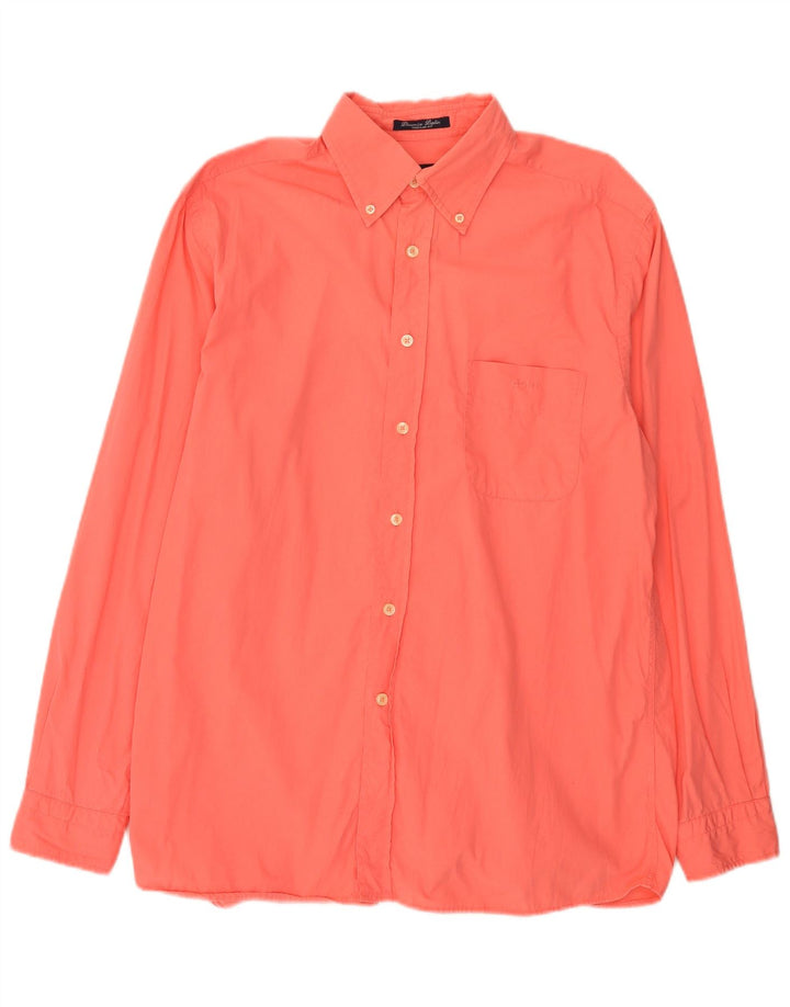 Camisa Gant Regular Fit De Algodón Rosa Medio |