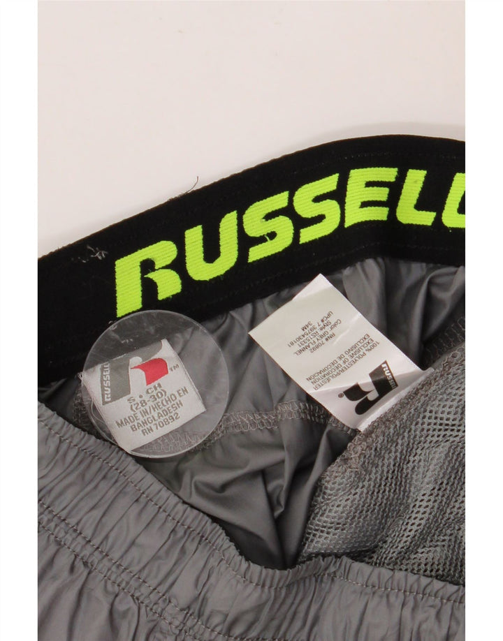 RUSSELL ATHLETIC Pantalón de chándal para hombre pequeño gris color block poliéster