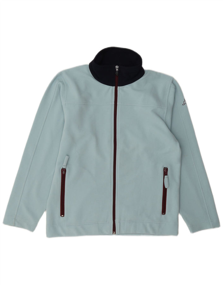 Kappa Chaqueta de chándal para mujer UK 40 Poliéster con bloques de color azul medio