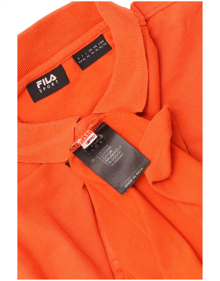 Fila Polo Hombre XL Algodón Naranja