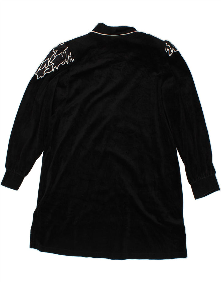 CLASSICS Womens Robe Dress UK 10/12 Small Black Triacetate Vintage Classics and Second-Hand Classics from Messina Hembry 