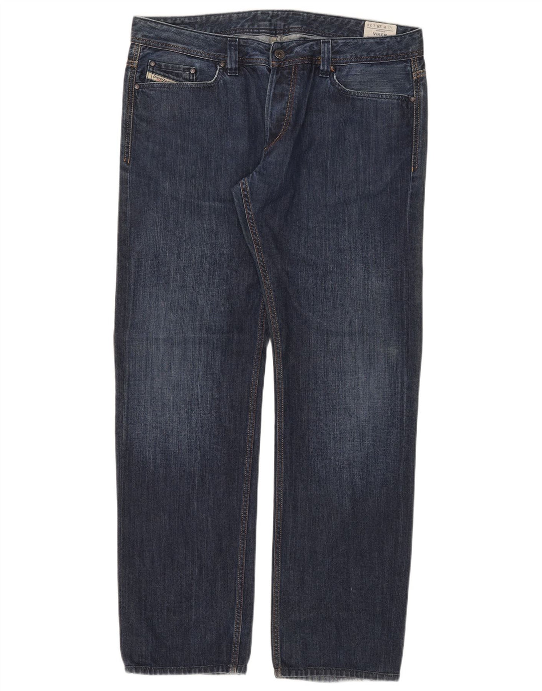 Diesel Hombre Viker Vaqueros Rectos W38 L34 Algodón Azul