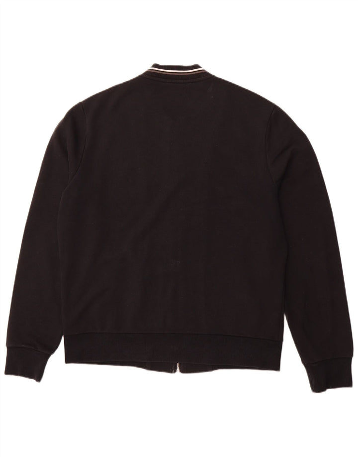 FRED PERRY Chaqueta superior de chándal para hombre Algodón negro grande
