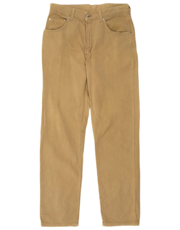 Joop Pantalones Casuales Rectos para Hombre EU 48 Medium W32 L30 Beige Algodón