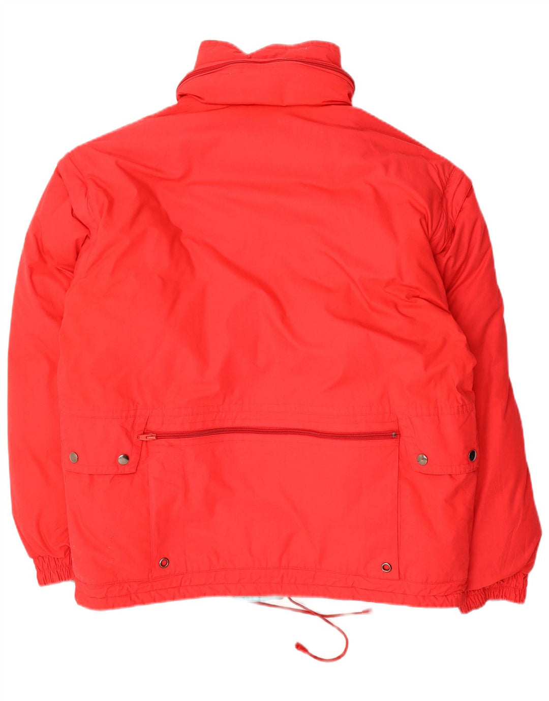 Vintage hombres con capucha chaqueta reversible Reino Unido 38 medio multicolor invierno