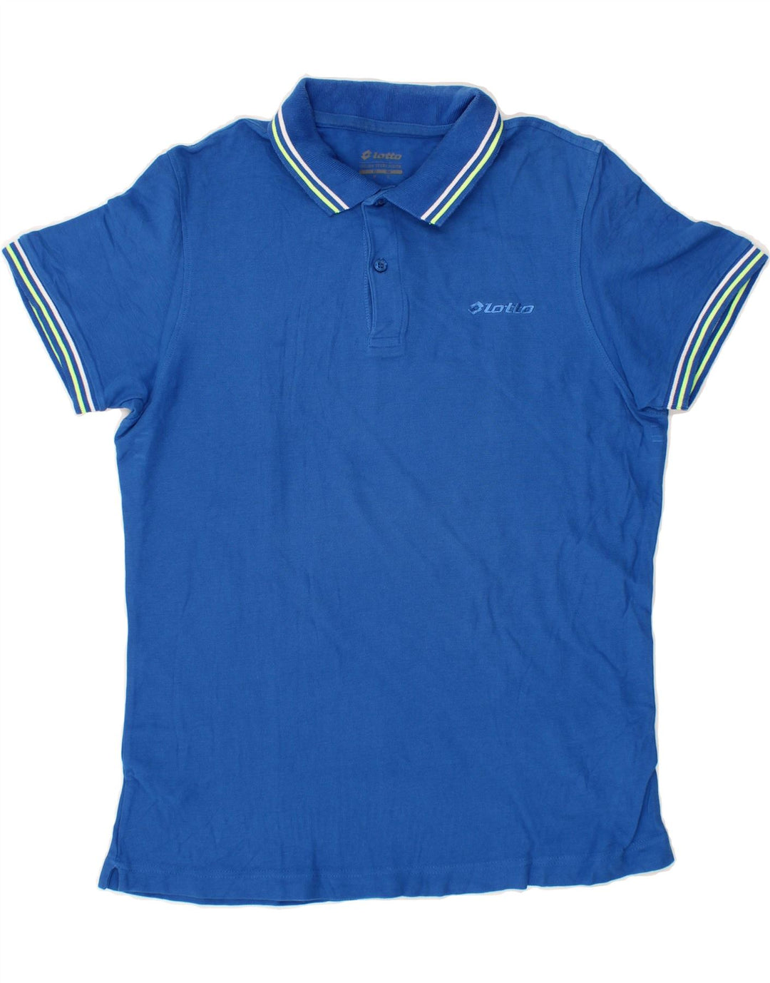 LOTTO Mens Polo Shirt Medium Blue Cotton Vintage Lotto and Second-Hand Lotto from Messina Hembry 