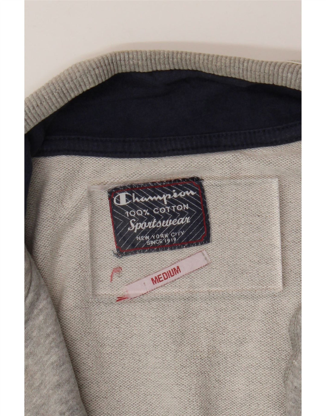 Champion Chaqueta De Chándal Con Gráfico Para Hombre De Algodón Moteado En Gris Medio
