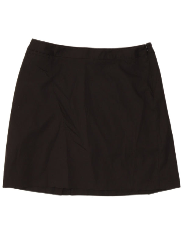 Adidas Minifalda de línea A para mujer US 10 grande W32 poliéster negro