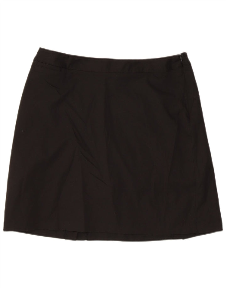 Adidas Minifalda de línea A para mujer US 10 grande W32 poliéster negro