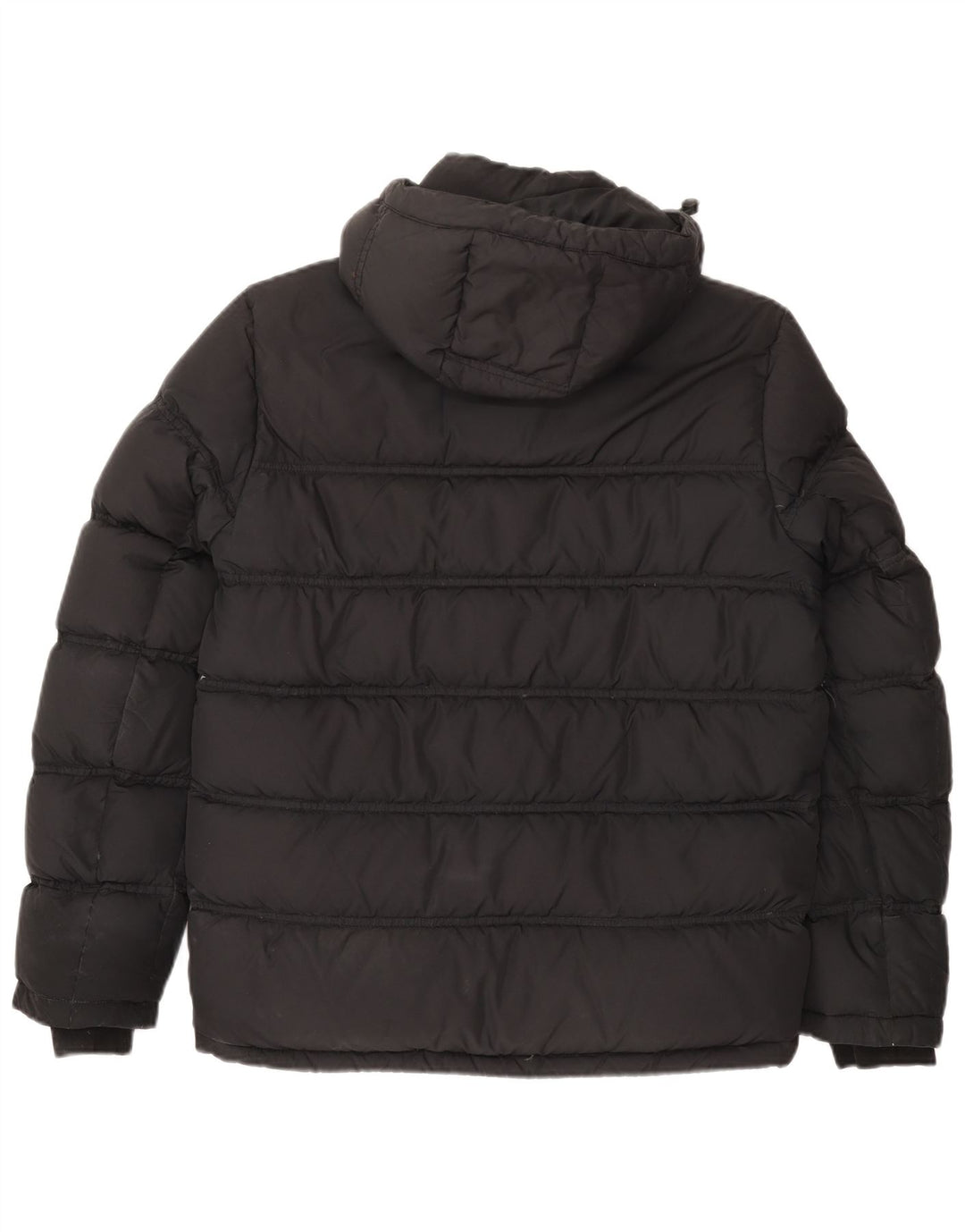 Tommy Hilfiger Chaqueta acolchada con capucha para hombre UK 38 Algodón gris medio