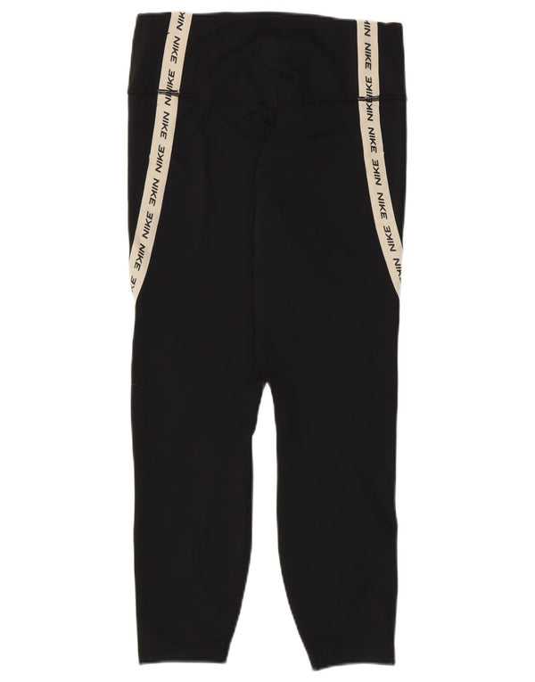 NIKE Leggings capri gráficos Dri Fit para mujer, talla M, color negro