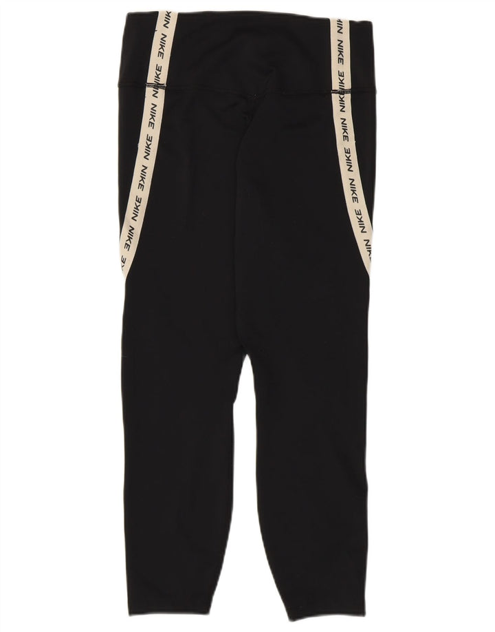 NIKE Leggings capri gráficos Dri Fit para mujer, talla M, color negro