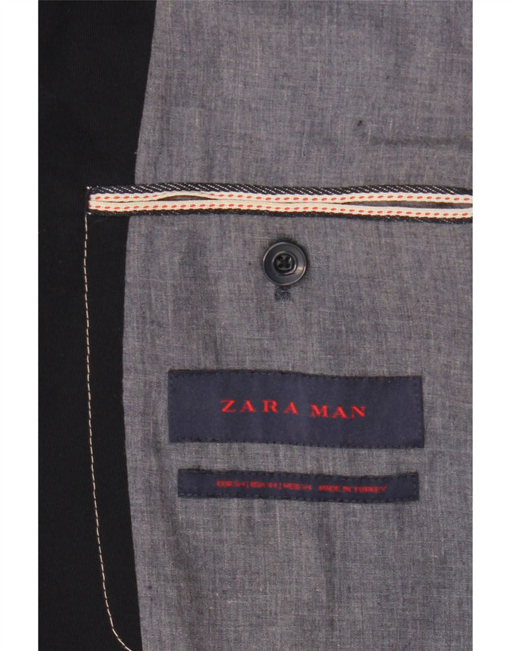 Zara Chaqueta tipo blazer de 2 botones para hombre IT 54 2XL Azul marino