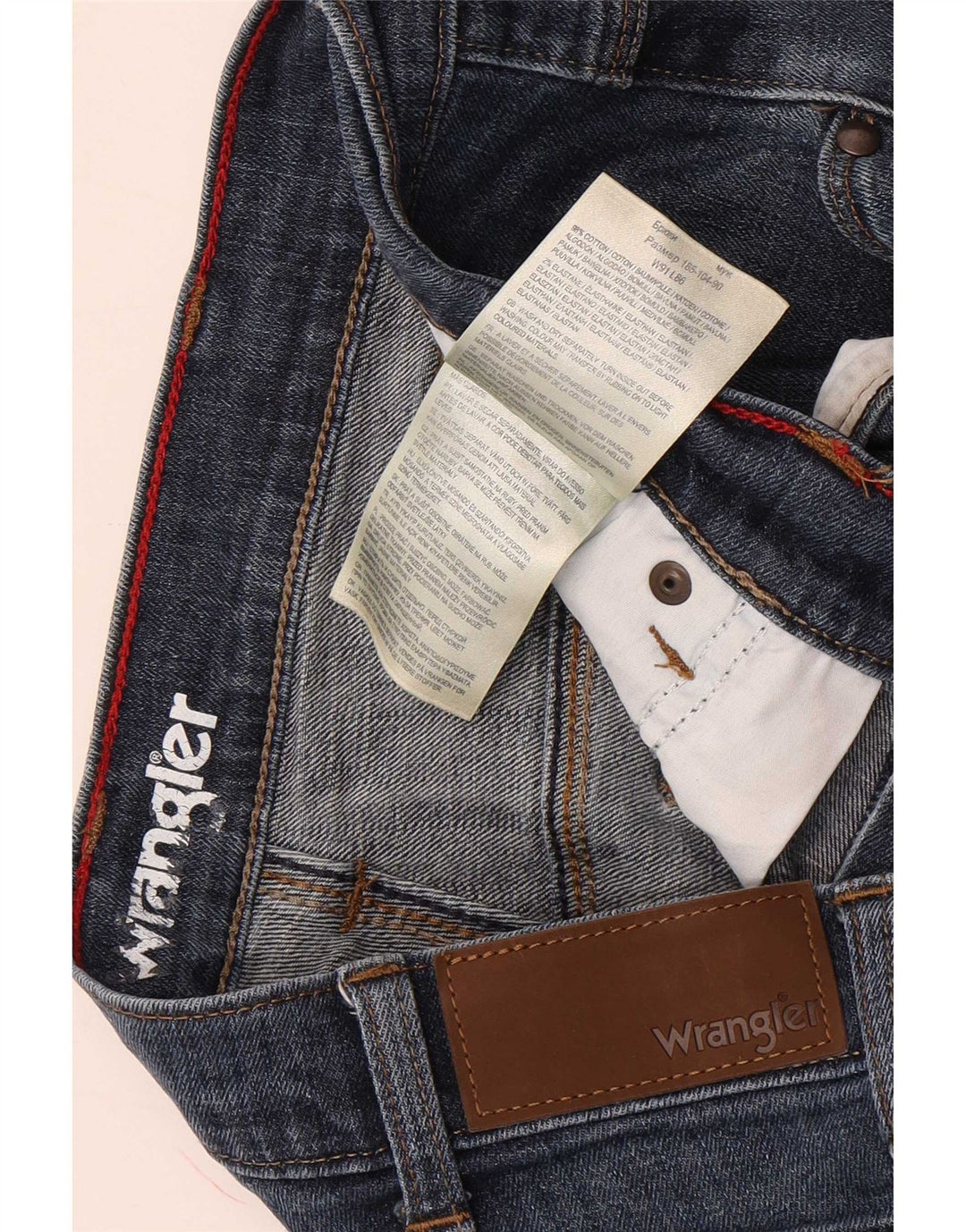 Wrangler Vaqueros rectos para hombre W36 L34 Algodón azul
