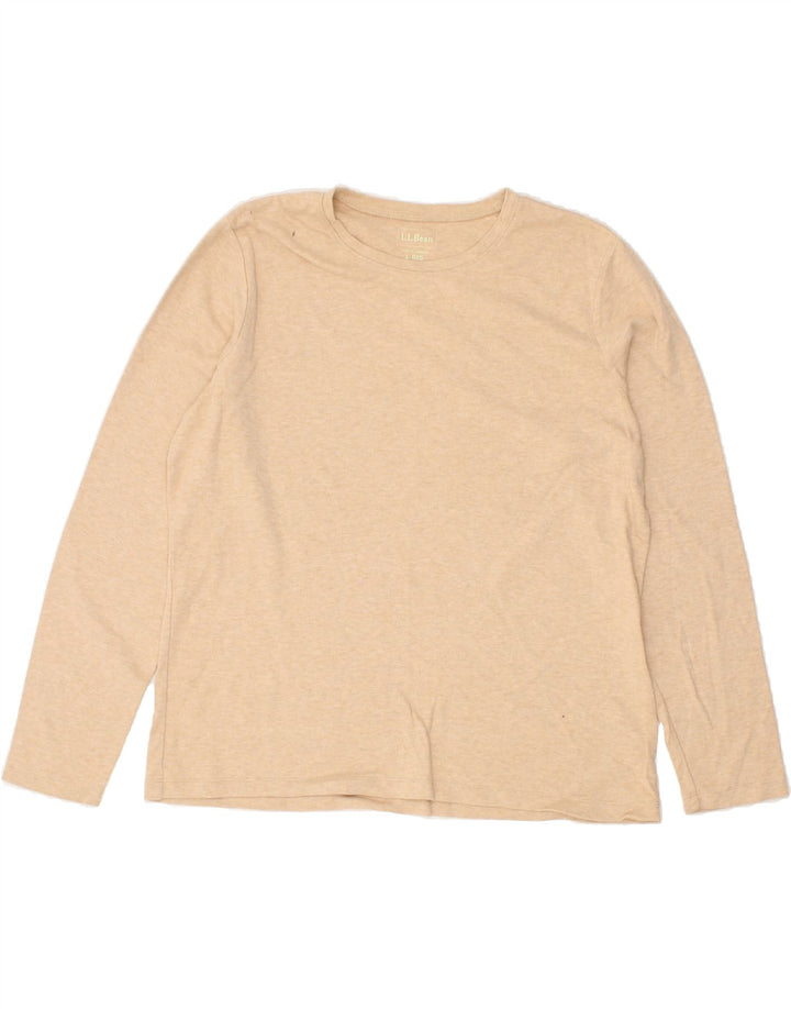 L.L.BEAN Womens Top Long Sleeve UK 16 Large Beige | Vintage L.L.Bean | Thrift | Second-Hand L.L.Bean | Used Clothing | Messina Hembry 