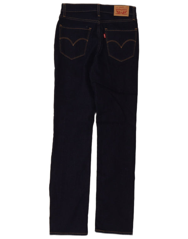 Levi's Jeans rectos de talle alto 724 para mujer W27 L30 Algodón azul marino