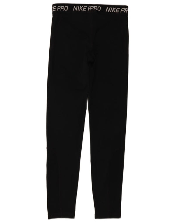Nike Leggings Dri Fit Graphic para niñas 12-13 años Grande Poliéster negro