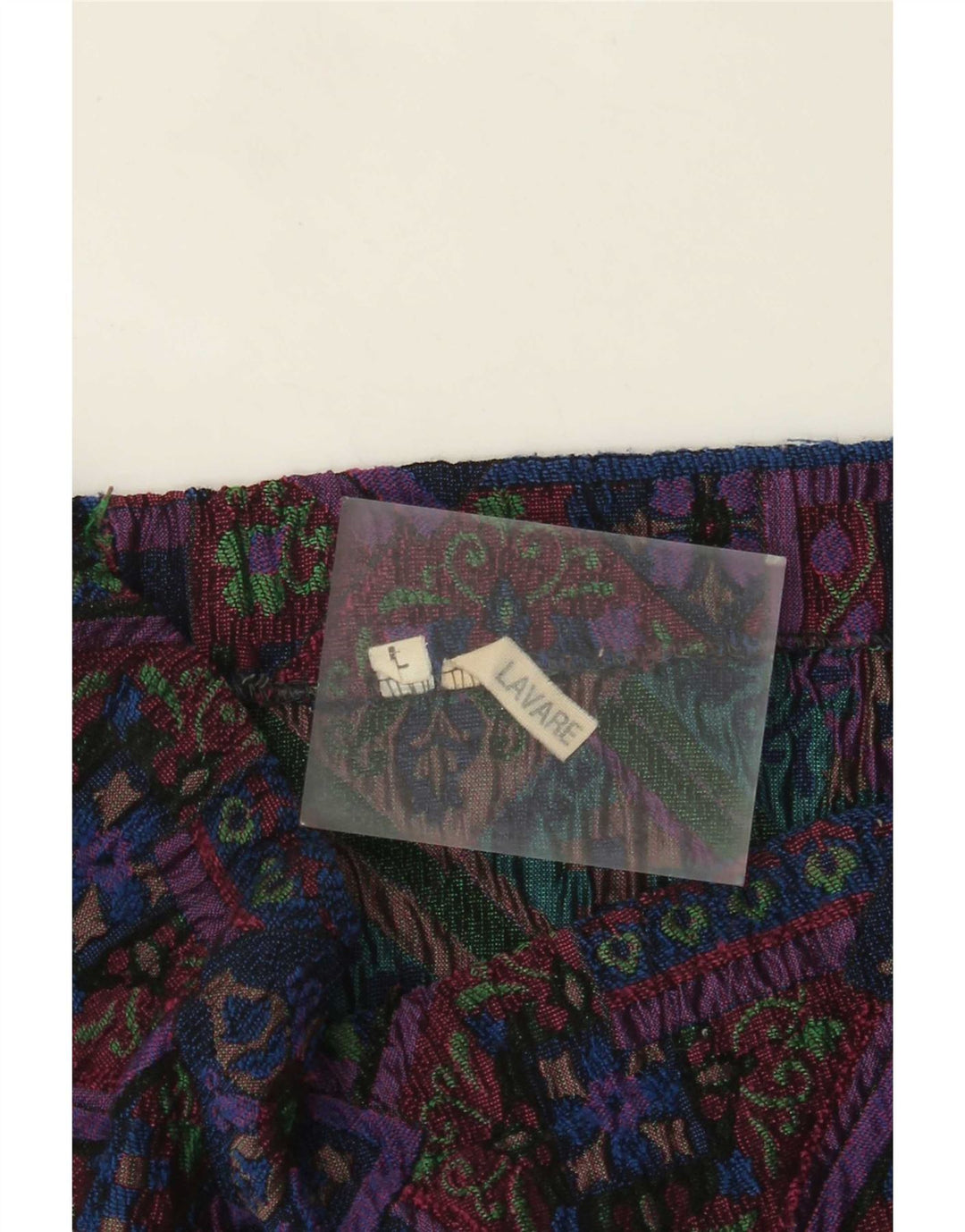 Vintage mujer lápiz falda grande W34 multicolor floral