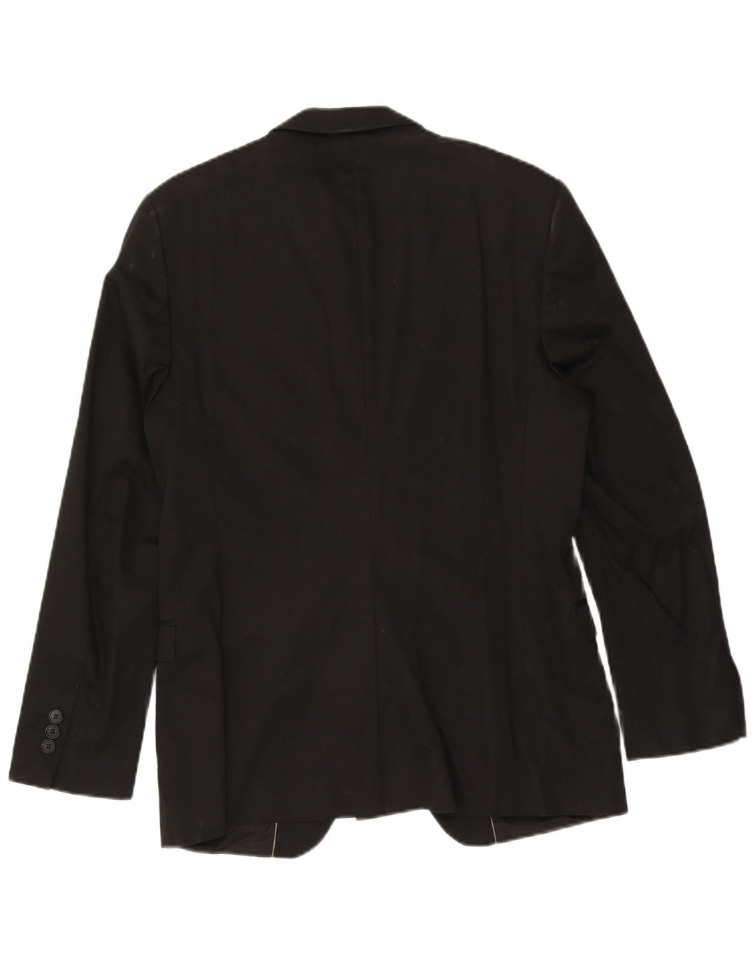 Zara Chaqueta tipo blazer con 1 botón para hombre EU 50 Medium Black Cotton